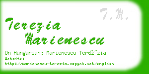 terezia marienescu business card